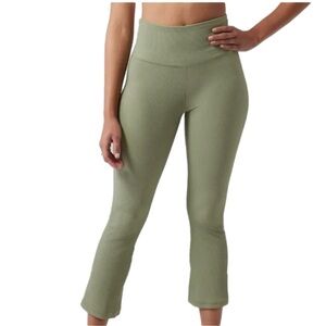 Athleta Elation Rib Crop Flare Leggings